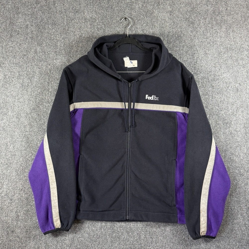 FedEx VF Imagewear Hoodie Hooded Sweatshirt Zip Fleece Mens Size XL #3220